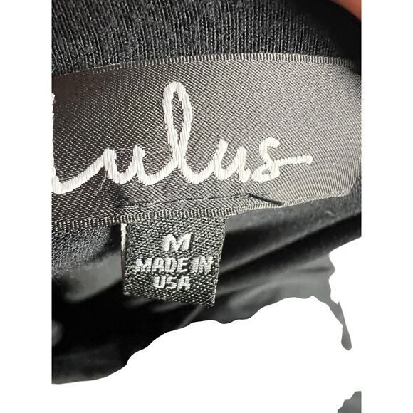 Lulus Black Maxi Dress Casual pockets M C11864L - Picture 4 of 5